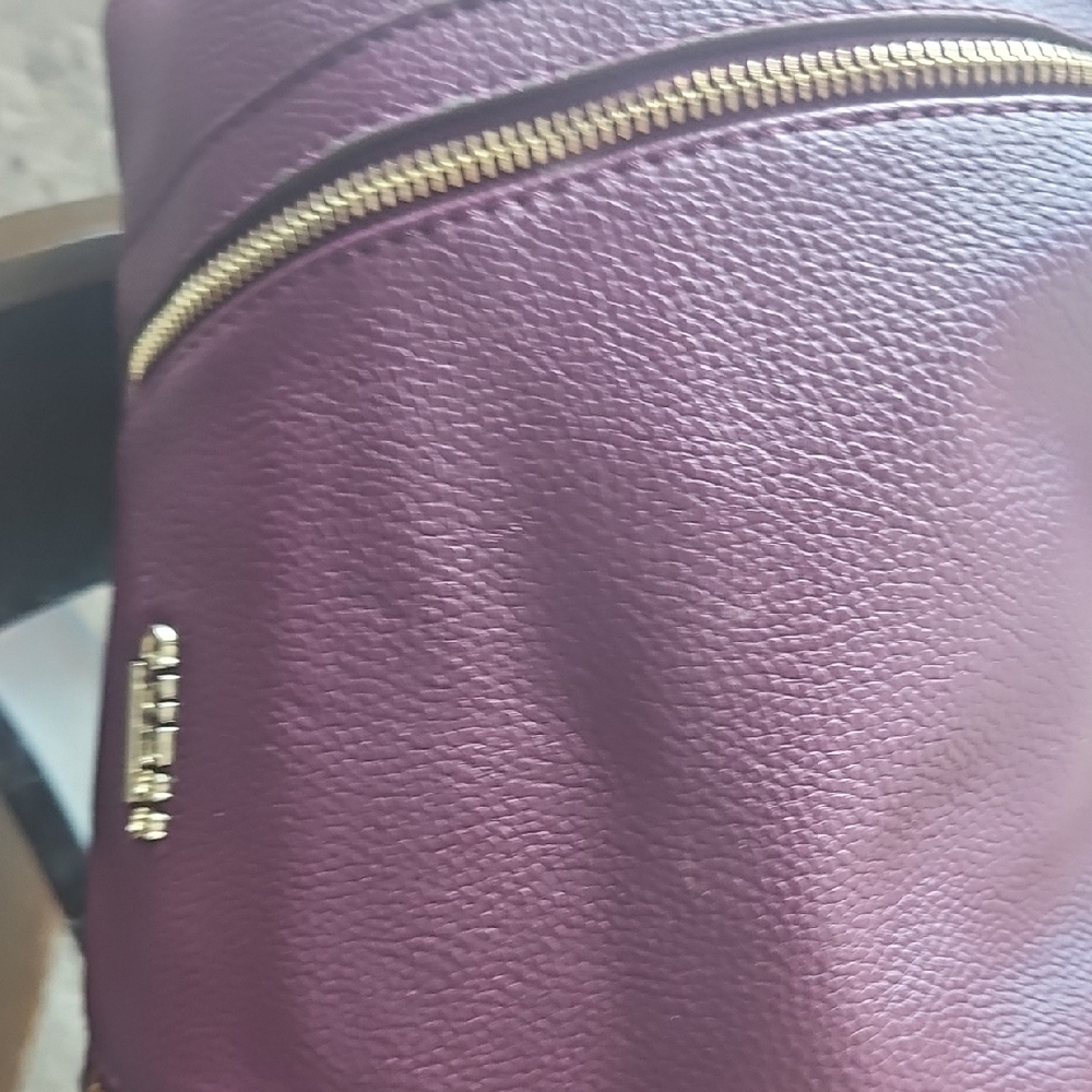 Elegant Purple Leather Women's Bag